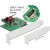 Kontroleris Delock PCIE 3.0 x4 – 20 kontaktų USB 3.2 genas 2 (89029)