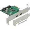 „Delock“ PCIe x1 plokštė (2x USB Type-CUSB3.2 Gen1), įskaitant žemo profilio lizdą