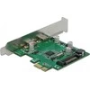 „Delock“ PCIe x1 plokštė (2x USB Type-CUSB3.2 Gen1), įskaitant žemo profilio lizdą