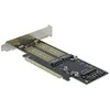 Delock PCI Express x16 kortelė su 1 x M.2 raktu B + 1 x NVMe M.2 raktu M + 1 x mSATA –