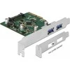 Delock PCI Express x4 kortelė su 2 x išorine USB 3.1 Gen 2 Type-A motele