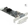 Kontrolierius Delock PCIE 2.0 x4 - 4x USB 3.2 Gen 1 (89008)