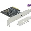 Delock PCI Express x4 Karte zu 1 x extern SuperSpeed USB 20 Gbps (USB 3.2 Gen 2x2) USB Type-C Buchse