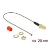 Delock Antenna Kabelis 0,2 m rutulys (89831)