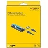 Delock Riser Karte PCI Express x1 zu x16 mit 60 cm USB Kabelis