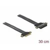 Delock PCIe x4, 0.3m, Juodas (85768)