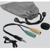 DELOCK Tie Lavalier Microphone Omnidirectional with Clip 3.5mm stereo jack male 3 pin + Adapteris Cable for Išmanusis telefonas and Planšetė