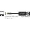 DELOCK Adapteris SuperSpeed USB USB 3.1 Gen 1 su USB Type-C male > Gigabit LAN 10/100/1000 Mbps kompaktiškas juodas