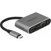 DELOCK USB Type-C adapteris prie HDMI ir VGA su USB 3.0 prievadu ir PD