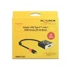 Adapteris USB Delock USB-C - VGA Juodas (63941)