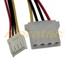 Delock maitinimo kabelis Molex 4 kontaktų (M) - Molex 4 kontaktų (F) + 4 kontaktų diskelis 0,2 m
