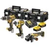 Grąžtas DEWALT COMBO KIT 18V DCK384P2T (DCD796+DCF887+DCG405) 2x5.0Ah