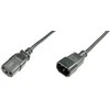 Assmann Electronic Skaitmenas | Maitinimo laido ilgintuvas C13 - C14, | AK-440201-018-S | Juodas