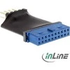 Inline Intos USB 19 pin - USB 9 pin, Juodas (33449L)