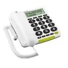 Doro PhoneEasy 312cs telefonas su dideliu mygtuku, baltas