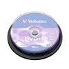 Verbatim DVD+R 4.7GB 16X 10pack AZO Matinis Sidabrinis cake box - 43498