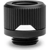 Ek Water Blocks Ek Vanduo Blocks EK Vanduo Blocks EK-Torque HDC 12 Straight Fitting G1/4 Inch BSP to 12mm OD Hardtube – Juodas
