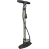 FISCHER professional bicycle stand pump, manometer, duo head, air pump (juodas/sidabrinis, incl. adapter)