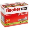 Solar Plus Fischer Universaldübel UX 6x35 R (hellgrau, 50 Stück)
