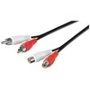 Kabelis Goobay RCA (Cinch) x2 - RCA (Cinch) x2 5m juoda (50027)