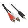 Goobay TECHLY 500183 Techly Audio stereo kabelis lizdas 3,5 mm iki 2x RCA M/M 1,5 m