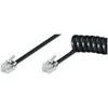 Goobay Telefono kabelis (spiralinis) RJ10, 4m (68002)