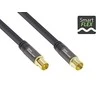 Goobay antenos kabelis 20m juodas (50913)