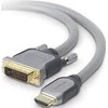 Goobay 1m HDMI / DVI-D kabelis 19pol. [HDTV (1080p), paauksuoti kontaktai, suformuotos jungtys]