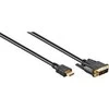 Goobay GB HDMI/DVI CABLE 2M, HDMI - DVI-D SINGLE-LINK (18+1 PIN), G
