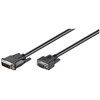Goobay 50990 DVI-I/VGA Full HD laidas, nikeliuotas, 2 m, juodas