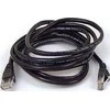 Goobay Trumpas kabelis LAN Patchcord CAT 5E F/UTP 1x90 JUODA 1m