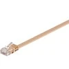 Goobay Apvalus apvalus pleistras. Cat6 U/UTP flach bn 15,0m - hell braun - 95883