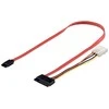 Goobay kompiuterio duomenų kabelis, 1.5/3/6 Gbit/s, SATA III, SATA 7 kontaktų, SATA 7 + 15 kontaktų, kištukas/kištukas, juodas, raudonas, geltonas, tiesus