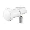 Wentronic „Goobay“ universalus vieno LNB, baltai pilkas - skaitmeninis SAT LNB (DVB-S2) 1 abonentui (4K / HDTV / 3D priėmimas) (67269)