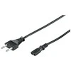 Goobay Type C, CEE 7/16 - C7 maitinimo laidas, 1,8 m, juodas