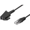Goobay goobay TAE Anschlusskabel DSL / VDSL, Kabelis Juodas, 10 Metrų - 51235
