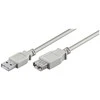 Goobay USB kabelis apvalus USB-A - USB-A 3 m baltas (50961)