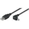 goobay USB ->Mini USB 5p 90 degrees juodas 1,8m - St.A>St.B Mini