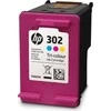 Hewlett Packard (HP) HP 302 trispalvė rašalo kasetė, 165 puslapiai, skirta HP Officejet 3830,3834,4650, Deskjet 2130,3630,1010, Envy 4520
