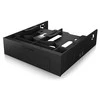 Icy Box IB-5251 Tvirtinimo rėmas 2x2,5" + 1x3,5" HDD/SSD diskams 1x5,25" nišoje, su priekiniu skydeliu, juodas