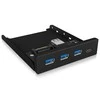 ICYBOX IB-HUB1418-i3 Icy Box 4x prievadas USB 3.0 Hub (3x USB 3.0, 1x USB Type-C), priekinis skydelis 3.5