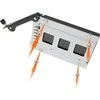 Carruzzo Icy Dock MB492TKL-B diskų įrenginio skyriaus dangtelis 2.5″ Nešantysis skydelis Juoda, Sidabras
