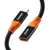 USB Prailginimo Laidas - LINDY USB 3.2 5Gbps C/C Aktyvus Prailginimo Laidas, 5 m, Juodas