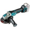 Makita DGA520ZX1 Akumuliatorinis kampinis šlifuoklis 18V, ø125mm, X-LOCK, 8500min-1, BL-motor "paddle" jungiklis, el.stabdis, be akumuliatorių ir kroviklio!