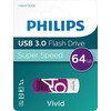 STICK Philips USB 3.0 64GB Vivid Edition Magic Violetinė