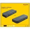 Delock DisplayPort 1.4 KVM Switch 8K 30 Hz su USB 3.0 ir garsu