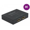 Šakotuvas Delock DisplayPort 2 – 1 dvikryptis jungiklis 8K 30 Hz