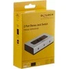 Delock Switch 2 prievadų 3,5 mm rankinis dvikryptis lizdas
