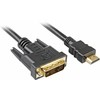 Sharkoon Adapterkabel HDMI > DVI (juodas, 5 Meter, Single Link, 18+1)