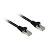 Sharkoon Patchkabel RJ45 Cat.6a SFTP (juodas, 50 cm, LSOH (Halogenfrei))